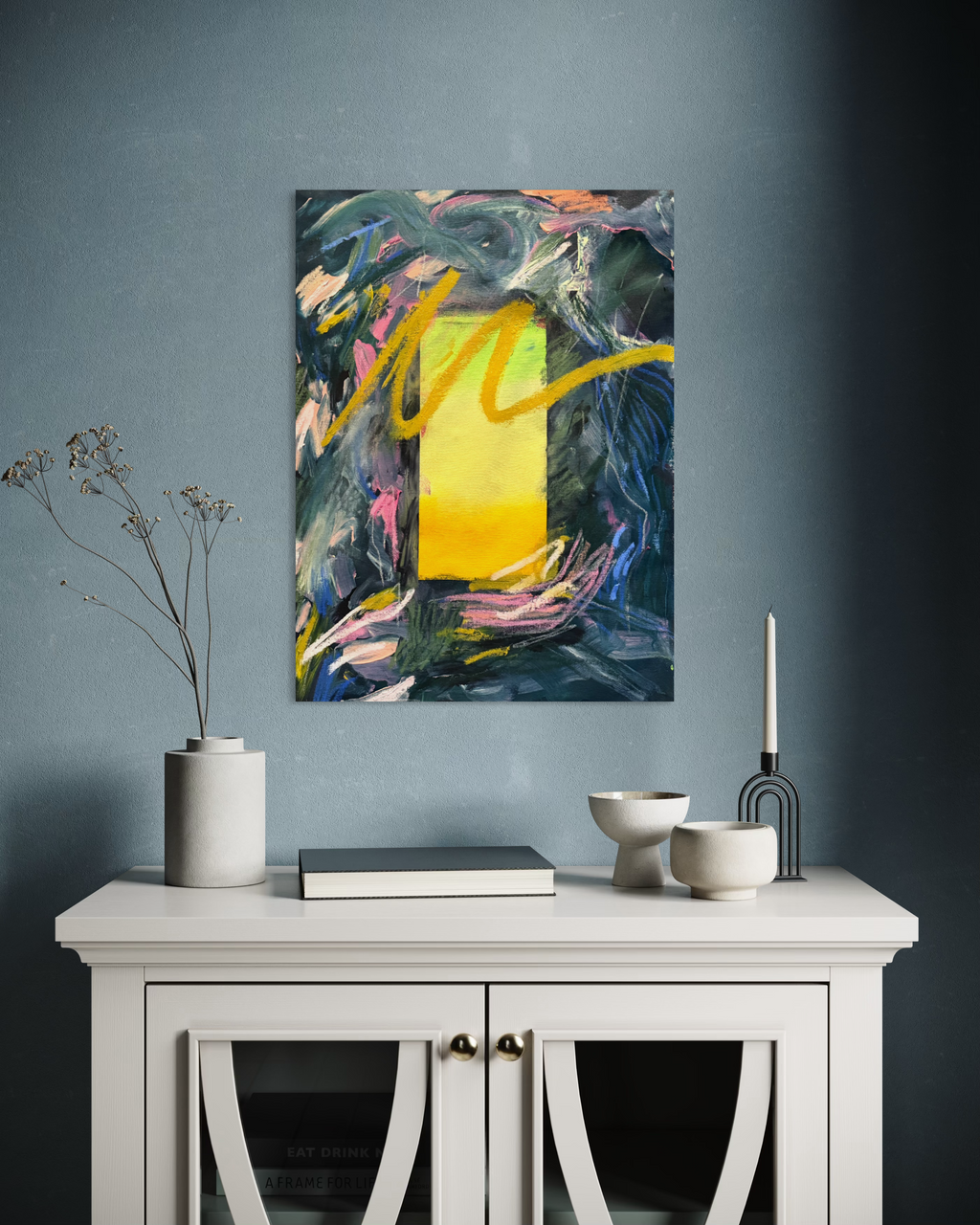 I want to paint my way around it